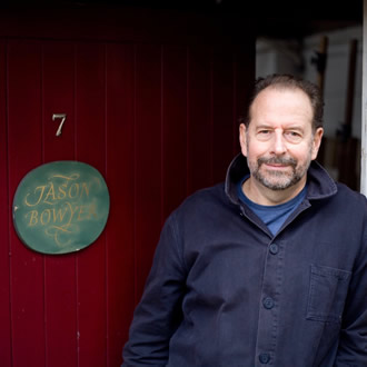 Jason outside his studio
